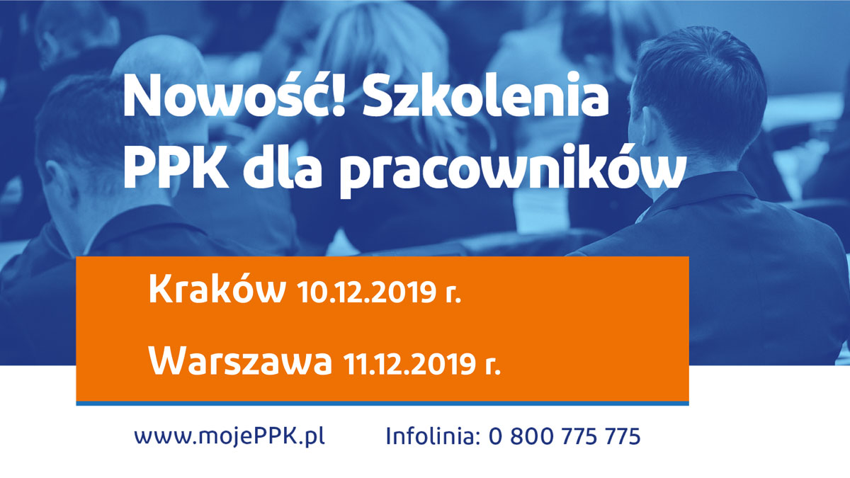 Nowość! Pierwsze szkolenia PPK dla pracowników