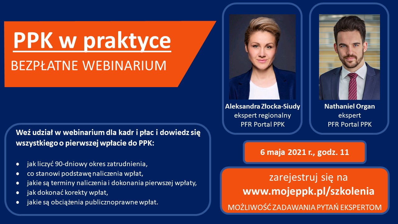 Jak naliczać pierwszą wpłatę do PPK? 6. maja webinarium „PPK w praktyce” dla kadr i płac