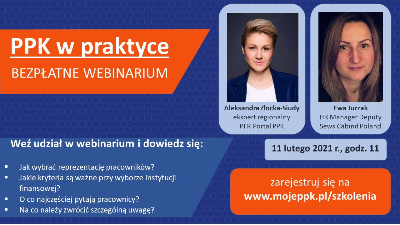 Jak z sukcesem wdrożyć PPK w firmie? Webinarium z Ewą Jurzak, HR Manager Deputy