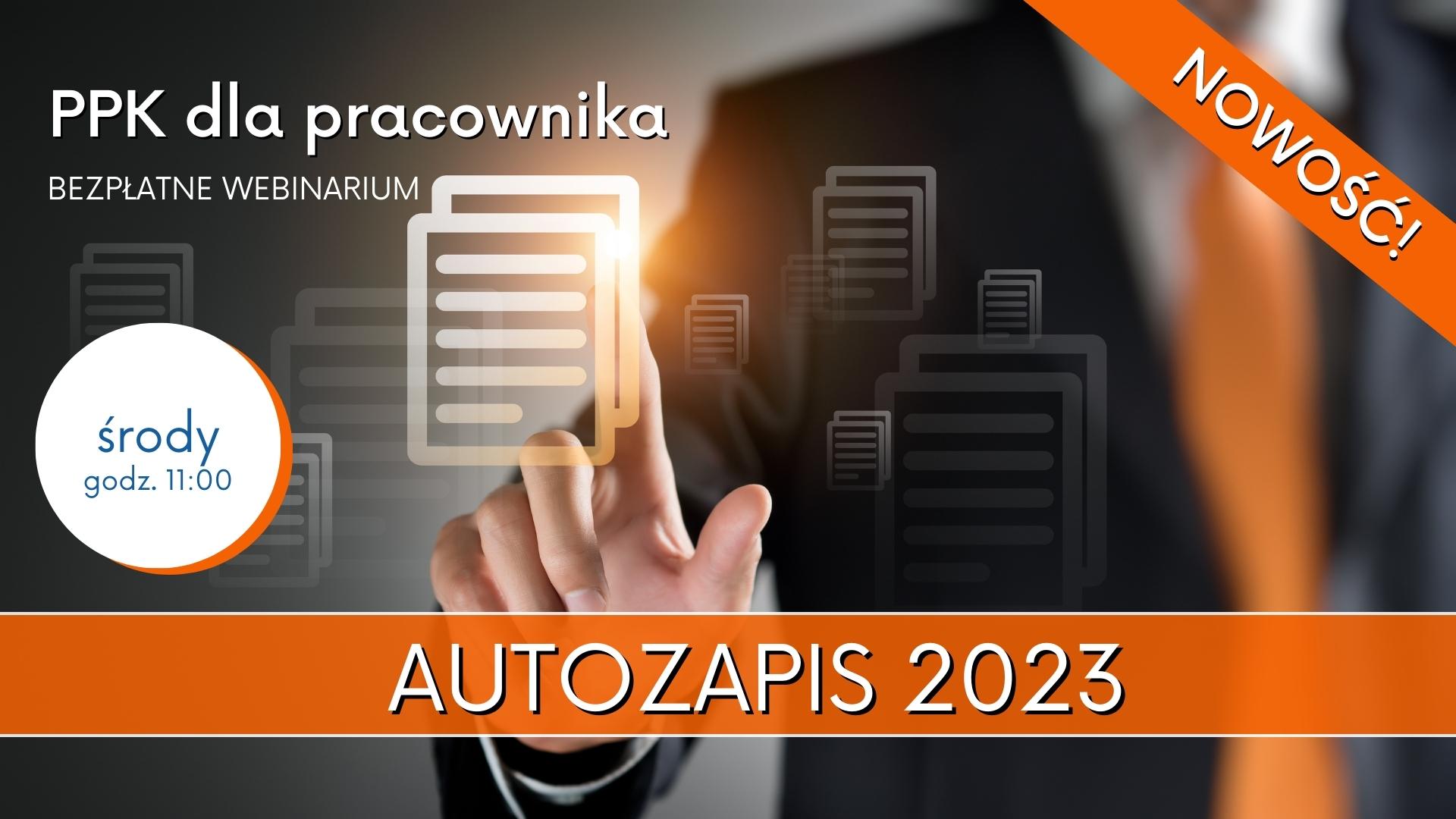 Nowe szkolenia dla pracownika: Autozapis 2023