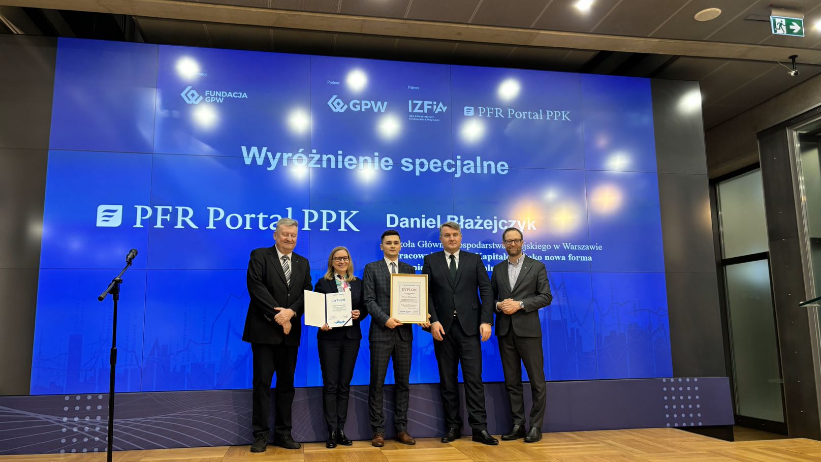 Wyróżnienie specjalne dla najlepszej pracy dyplomowej o PPK 
