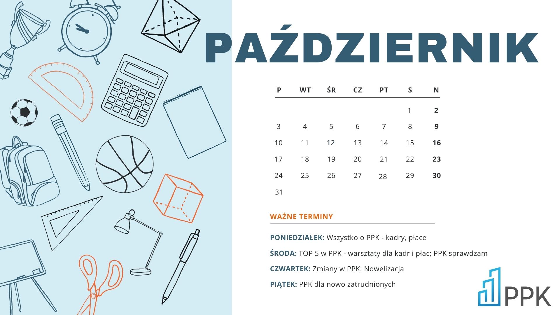 Październikowe szkolenia dla pracowników, pracodawców oraz kadr i płac
