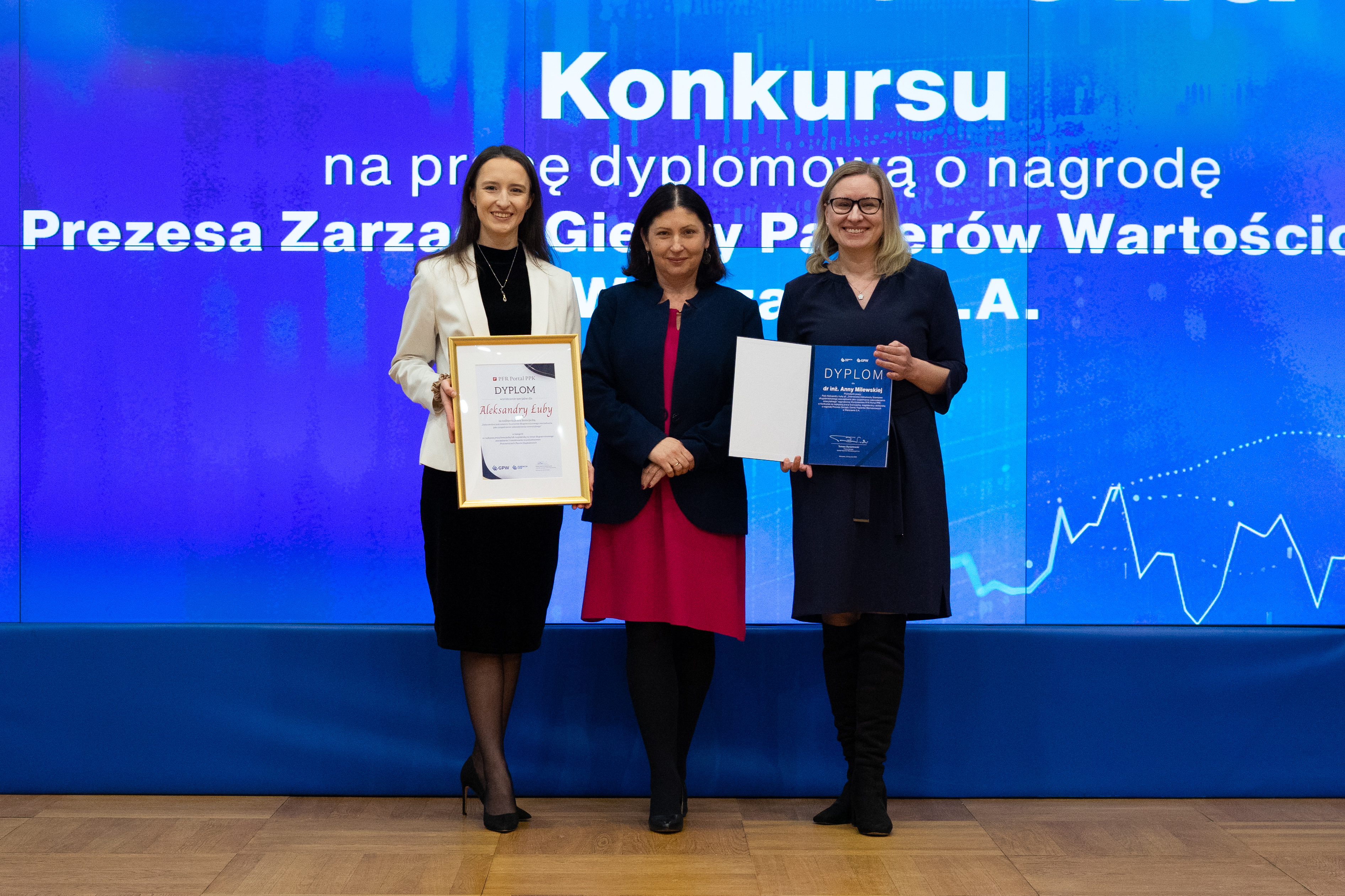 Konkurs na najlepszą pracę dyplomową o nagrodę Prezesa Zarządu GPW w Warszawie rozstrzygnięty! 
